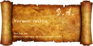 Vermes Anita névjegykártya
